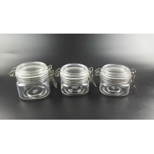 Quadrado pet kilner jar para cosméticos (nj22)